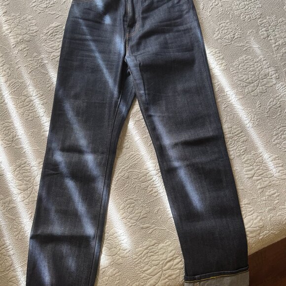 Levis 1950s 701 Jeans sz 26/32 Organic Cotton Dark Indigo/ NWOT Made in Japan - Picture 6 of 6